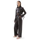 La Rando - Bernal Pants - Morbida Pelle di Agnello - Nero - Vestito Artigianale - Pelle di Alta Qualità Luxury