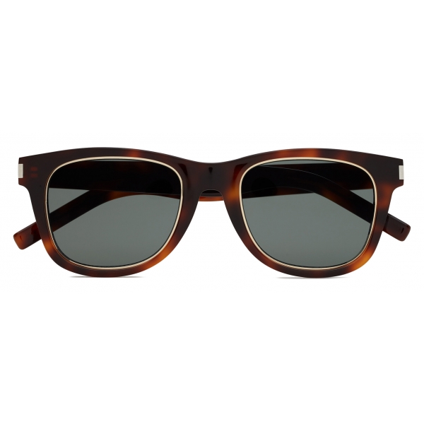 Yves Saint Laurent - SL 51 Rim Sunglasses - Medium Havana Green - Sunglasses - Saint Laurent Eyewear