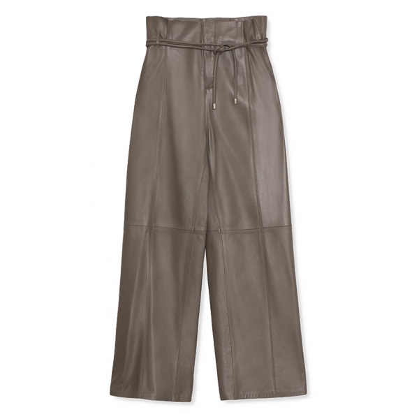 La Rando - Bernal Pants - Soft Lambskin - Grey - Artisan Dress - Luxury High Quality Leather