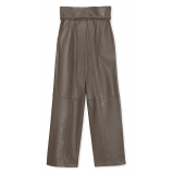 La Rando - Bernal Pants - Soft Lambskin - Grey - Artisan Dress - Luxury High Quality Leather