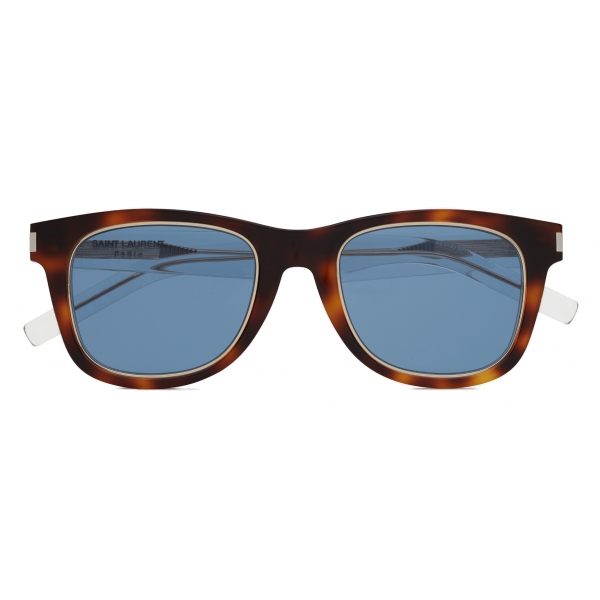 Yves Saint Laurent - SL 51 Rim Sunglasses - Medium Havana Royal Blue - Sunglasses - Saint Laurent Eyewear