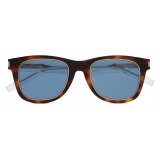 Yves Saint Laurent - SL 51 Rim Sunglasses - Medium Havana Royal Blue - Sunglasses - Saint Laurent Eyewear