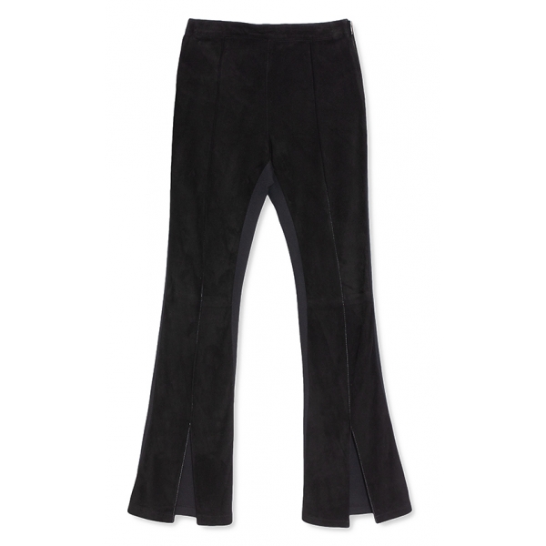 La Rando - Buenos Aires Pants - Lambskin and Goatskin - Black - Artisan Pants - Luxury High Quality Leather