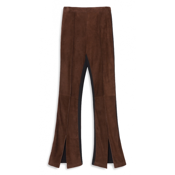 La Rando - Buenos Aires Pants - Lambskin and Goatskin - Brown - Artisan Pants - Luxury High Quality Leather
