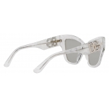 Dolce & Gabbana - DG Crossed Sunglasses - Grey - Dolce & Gabbana Eyewear