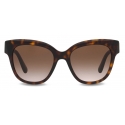 Dolce & Gabbana - DG Crossed Sunglasses - Havana - Dolce & Gabbana Eyewear