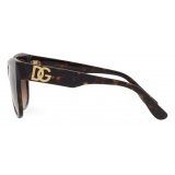Dolce & Gabbana - Occhiale da Sole DG Crossed - Havana - Dolce & Gabbana Eyewear