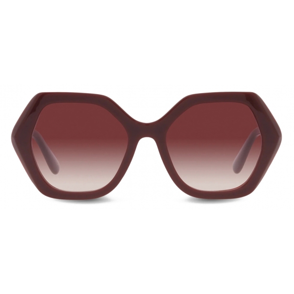 Dolce And Gabbana Dg Crossed Sunglasses Burgundy Dolce And Gabbana Eyewear Avvenice