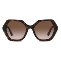 Dolce & Gabbana - Occhiale da Sole DG Crossed - Havana - Dolce & Gabbana Eyewear