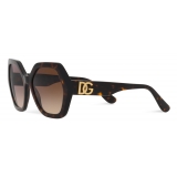 Dolce & Gabbana - Occhiale da Sole DG Crossed - Havana - Dolce & Gabbana Eyewear