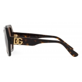 Dolce & Gabbana - Occhiale da Sole DG Crossed - Havana - Dolce & Gabbana Eyewear