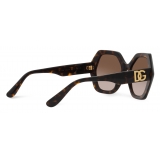 Dolce & Gabbana - Occhiale da Sole DG Crossed - Havana - Dolce & Gabbana Eyewear