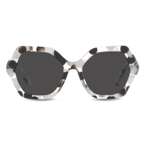 Dolce & Gabbana - Occhiale da Sole DG Crossed - Nero Bianco - Dolce & Gabbana Eyewear
