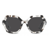 Dolce & Gabbana - DG Crossed Sunglasses - Black White - Dolce & Gabbana Eyewear