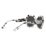 Dolce & Gabbana - DG Crossed Sunglasses - Black White - Dolce & Gabbana Eyewear
