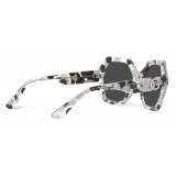 Dolce & Gabbana - Occhiale da Sole DG Crossed - Nero Bianco - Dolce & Gabbana Eyewear