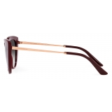 Dolce & Gabbana - Occhiale da Sole Sicilian Taste - Bordeaux - Dolce & Gabbana Eyewear