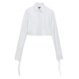 La Rando - Concordia Shirt - Pelle di Agnello - Bianco - Camicie Artigianali - Pelle di Alta Qualità Luxury