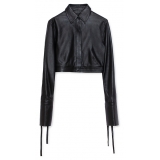 La Rando - Concordia Shirt - Lambskin Leather - Black - Artisan Shirts - Luxury High Quality Leather