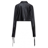 La Rando - Concordia Shirt - Lambskin Leather - Black - Artisan Shirts - Luxury High Quality Leather