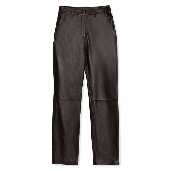 La Rando - Ezpeleta Pants - Soft Lambskin - Black - Artisan Pants - Luxury High Quality Leather