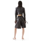 La Rando - Florida Shorts - Lambskin Leather - Black - Luxury High Quality Leather