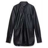 La Rando - Junin Shirt - Pelle di Agnello - Nero - Camicie Artigianali - Pelle di Alta Qualità Luxury