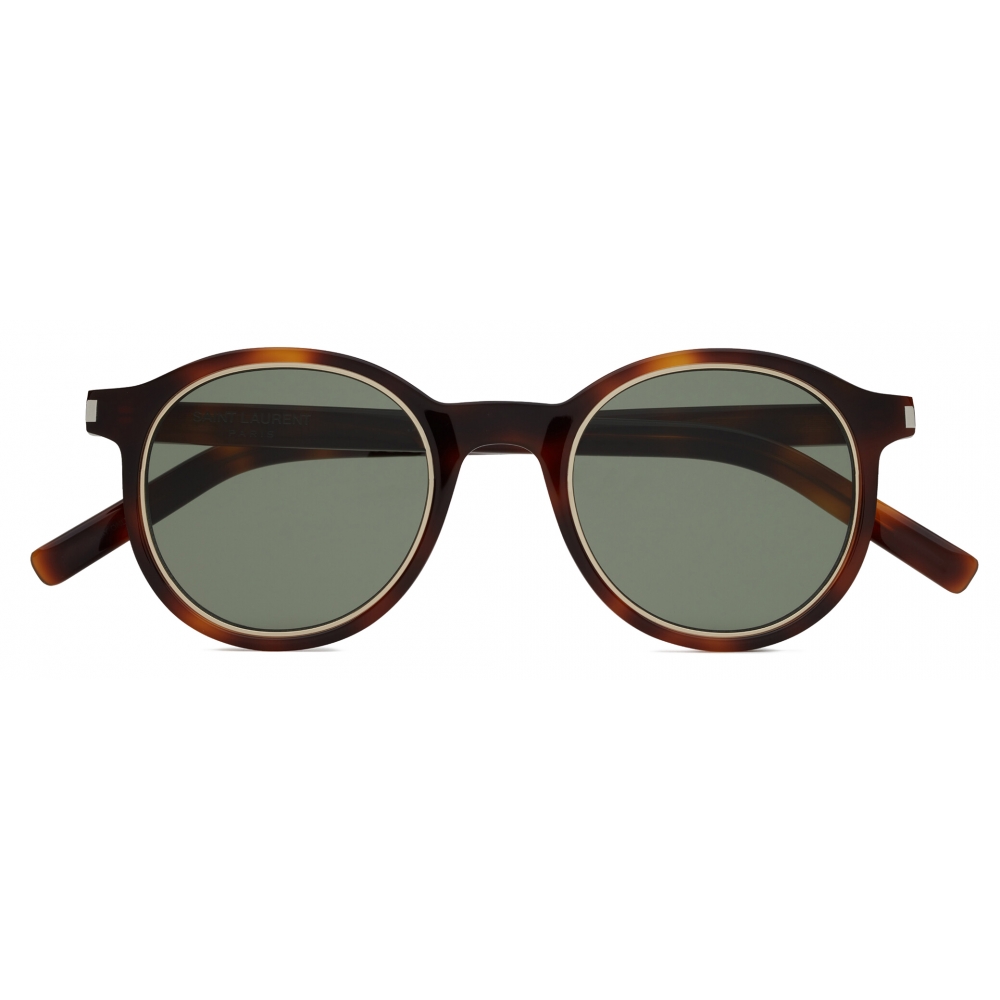 Yves Saint Laurent - SL 521 Rim Sunglasses - Medium Havana Green ...