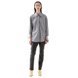 La Rando - Longchamps Shirt - Wool - Grey - Artisan Shirts - Luxury High Quality Leather