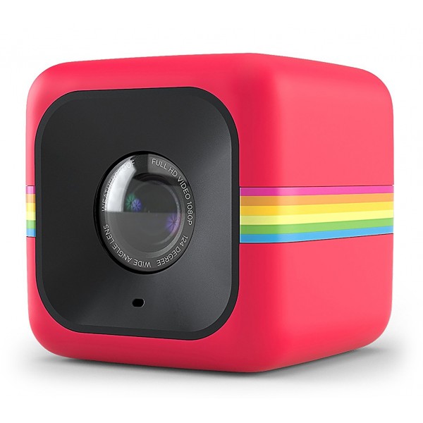 Polaroid - Polaroid Cube+ Wi-Fi Mini Lifestyle Action Camera - Full HD 1440p - Action Sports Camera - Videocamera Azione - Rossa