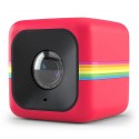 Polaroid - Polaroid Cube+ Wi-Fi Mini Lifestyle Action Camera - Full HD 1440p - Action Sports Cameras - Red