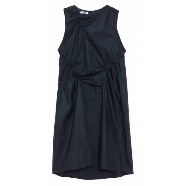 La Rando - Lugano Dress - Cotton - Black - Artisan Dress - Luxury High Quality Leather