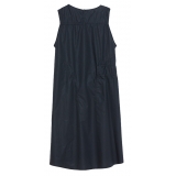 La Rando - Lugano Dress - Cotone - Nero - Vestito Artigianale - Pelle di Alta Qualità Luxury