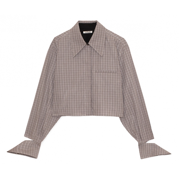 La Rando - Obera Shirt - Cotton - Light Grey - Artisan Shirts - Luxury High Quality Leather