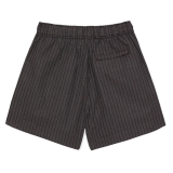 La Rando - Obera Shorts - Cotone - Grigio - Pantaloni Artigianali - Pelle di Alta Qualità Luxury