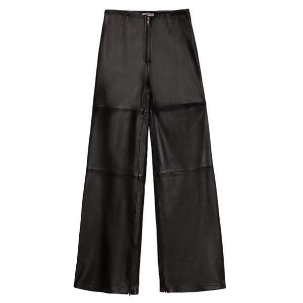 La Rando - Pacheco Pants - Morbida Pelle di Agnello - Nero - Pantaloni Artigianali - Pelle di Alta Qualità Luxury