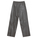 La Rando - Pergamino Pants - Soft Lambskin - Grey - Artisan Pants - Luxury High Quality Leather