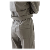 La Rando - Pergamino Pants - Morbida Pelle di Agnello - Grigio - Pantaloni Artigianali - Pelle di Alta Qualità Luxury