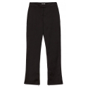 La Rando - Torcuato Pants - Seta e Lana  - Nero - Pantaloni Artigianali - Pelle di Alta Qualità Luxury