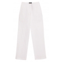 La Rando - Trelew Pants - Linen - White - Luxury High Quality Leather