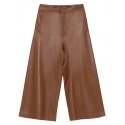 La Rando - Varela Pants - Morbida Pelle di Agnello - Marrone - Pantaloni Artigianali - Pelle di Alta Qualità Luxury
