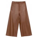La Rando - Varela Pants - Soft Lambskin - Brown - Artisan Pants - Luxury High Quality Leather