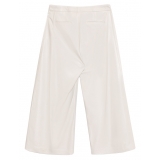 La Rando - Varela Pants - Morbida Pelle di Agnello - Bianco - Pantaloni Artigianali - Pelle di Alta Qualità Luxury