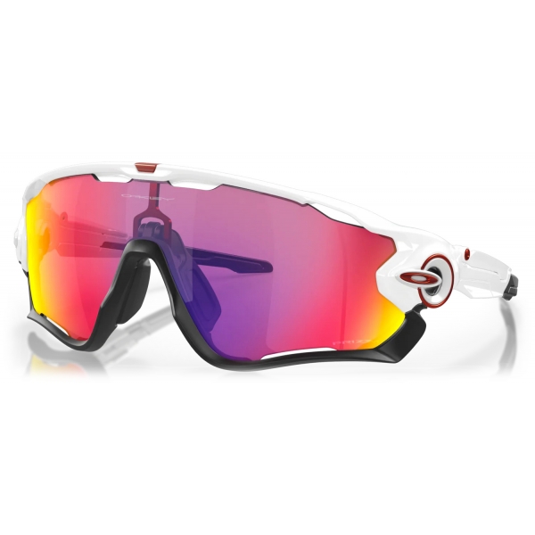 Oakley Jawbreaker™ Prizm Road Polished White Sunglasses Oakley Eyewear Avvenice