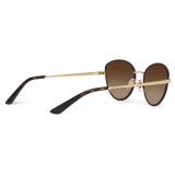 Dolce & Gabbana - Sicilian Taste Sunglasses - Gold Matte Brown - Dolce & Gabbana Eyewear