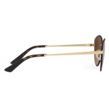 Dolce & Gabbana - Sicilian Taste Sunglasses - Gold Matte Brown - Dolce & Gabbana Eyewear