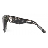 Dolce & Gabbana - DG Crossed Sunglasses - Black - Dolce & Gabbana Eyewear