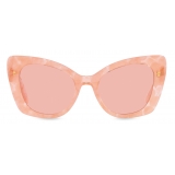 Dolce & Gabbana - DG Crossed Sunglasses - Pink - Dolce & Gabbana Eyewear