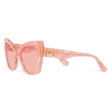 Dolce & Gabbana - DG Crossed Sunglasses - Pink - Dolce & Gabbana Eyewear