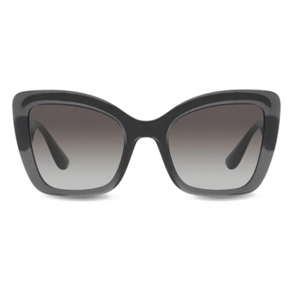 Dolce & Gabbana - Step Injection Sunglasses - Grey Clear Black - Dolce & Gabbana Eyewear